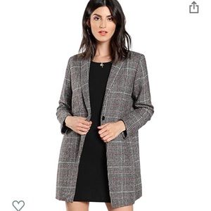 Ladies plaid blazer